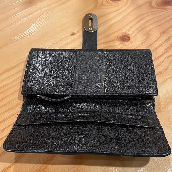 Burberry Black/Brown Metallic Leather Wallet - Picture 5 of 16